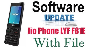 Jio Phone LYF F81E Software Update With Tested File And Flashing