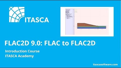 FLAC2D 9.0 | FLAC to FLAC2D