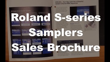 Roland S-50 / S-550 Sampler Sales Brochure