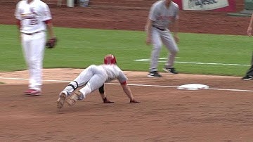 CIN@STL: Cozart rips a triple to plate two Reds