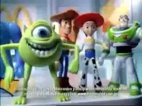 McDonald's McLanche Feliz Disney Pixar Toys Tv Commercial 2 (Brazil, 2004)