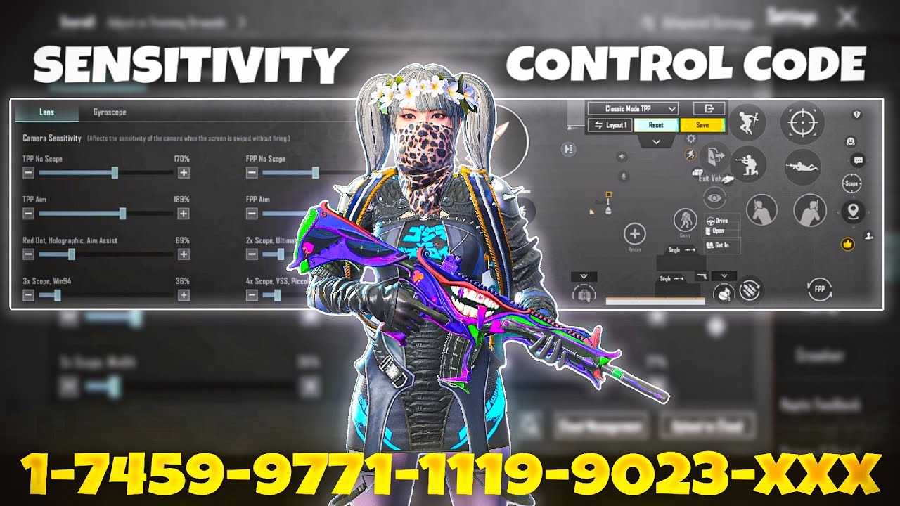 New Update 3.8🔥Best Sensitivity Code + Control Settings Pubg Mobile ...