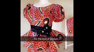 ankara peplum styles 2018