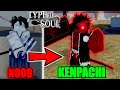 Going from noob to bankai kenpachi zaraki in type soulroblox