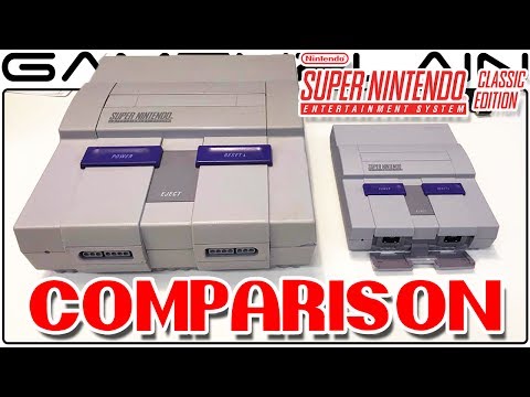 Super NES Classic Slideshow - Size Comparison VS SNES '91 & Switch + Controllers, & Box Pics