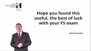 LSBF ACCA 10 STEPS TO PASS F5: STEP 10