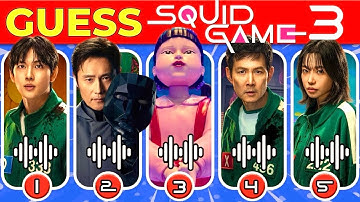 Guess Squid Game 3 Characters by Voice & Emojis | Season 3 Quiz Challenge | Player 456 🦑