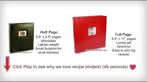 We Love Recipe Binders - CookbookPeople.com
