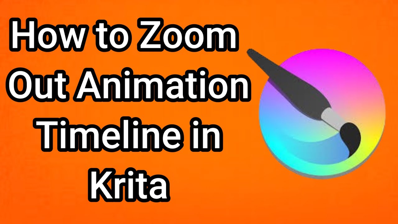 How to Zoom Out Animation Timeline in Krita