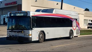 Ride On Akron Metro RTA 2023 Gillig Low Floor CNG 40' 2345 On Rt 16 to RKP Transit Center