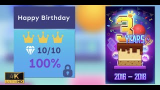 4K 60Fps Rolling Sky-Happy Birthday