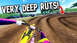 RACING PRO PLAYERS IN DEEP RUTS IN MX BIKES!