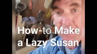 Watch How-to Make a Live Edge Lazy Susan by Colorado Springs wood and metal artist Mitchell Dillman http://LogFurnitureHowTo.