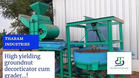 Groundnut decorticator cum grader | Oil mill | by THARAM INDUSTRIES/ Contact details at description.