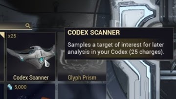 Warframe - Equip the Codex Scanners