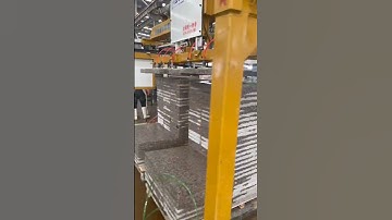 PLC control auto vacuum slab lifter stacking the stone slabs