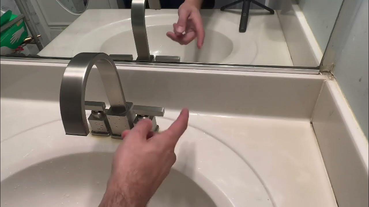 WorbWay Matte Black Bathroom Faucet , 2 Lever Handle 8 inch Widespread