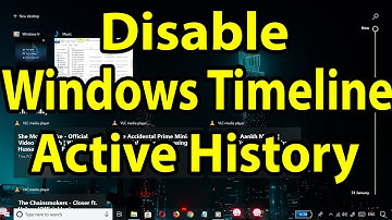 Disable Windows 10 Active History Timeline Permanently