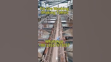Tin Ore Processing Plant Shaker Table
