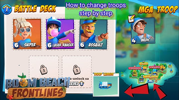 How to change your troops or character in Boom Beach: Frontlines