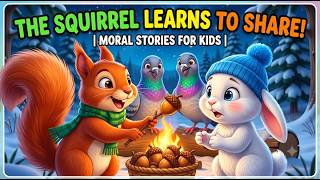Sharing is Caring! The Squirrel Learn to Share 🐿️ | Moral Stories for Kids