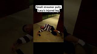 Lacy’s leg gets pulled by a rando #clips #viral #viralvideos #viralmoment #viralmoment
