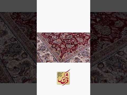 فرش کلاسیک ۱۲۱۱ لاکی حاشیه کرم فرش ماشینی فرش  فرش لوکس  دکوراسیون منزل فرش قرمز