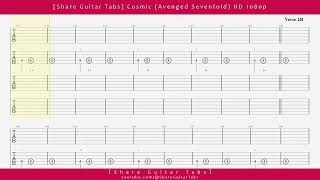 [Share Guitar Tabs] Cosmic (Avenged Sevenfold) HD 1080p