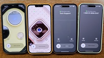 iPhones 12 13 14 15 PRO MAX WhatsApp Incoming Calls Locked & Unlocked in Leather Cover Cases iOS 17