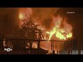 LAFD Attacks Previous Burn | WESTLAKE, CA