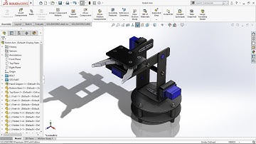 Design a Robot Arm Use Solidworks