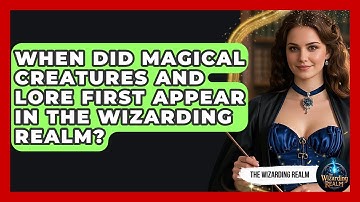 When Did Magical Creatures and Lore First Appear in the Wizarding Realm? - The Wizarding Realm