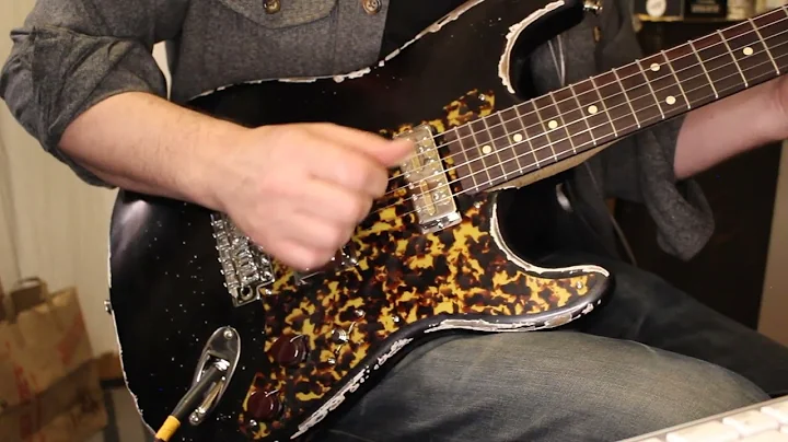 Waterslide Guitars S-Style Coodercaster, Aged Blac...