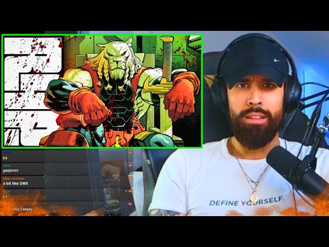 Nah man... WTF !? BATTLE BEAST RAP (Invincible) REACTION - Daddyphatsnaps ft. Fabvl & DizzyEight