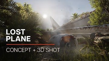 Lost Plane — Dramatic 3D Concept & Visual Narrative