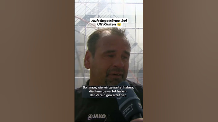 Dynamo-Legende Ulf Kirsten zu Tränen gerührt #fussball #2bundesliga #aufstieg