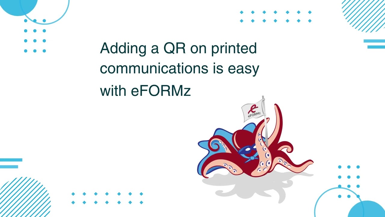 Add a QR Code to printed communications with eFORMz