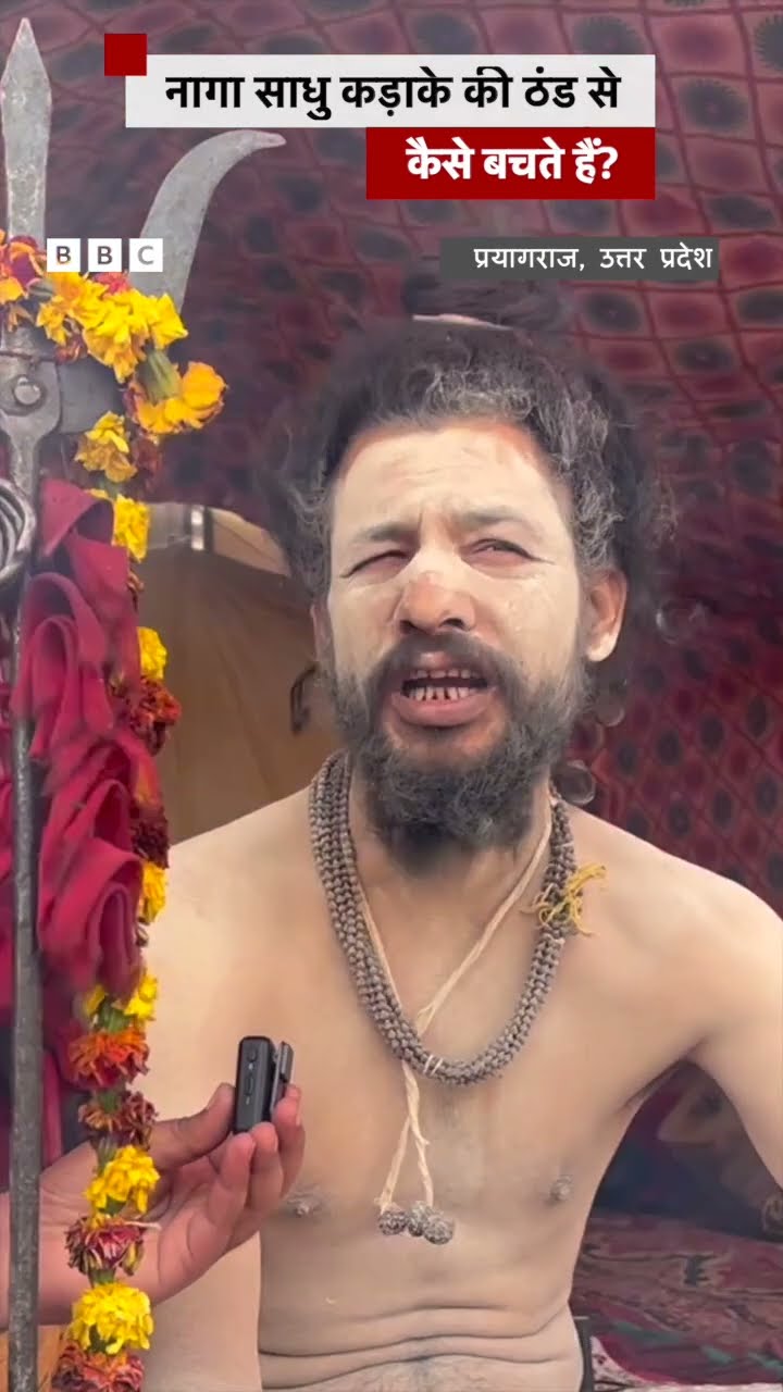 नागा साधु कड़ाके की ठंड से कैसे बचते हैं? (BBC Hindi) #prayagrajkumbh #mahakumbh2025 #allahabadkumbh