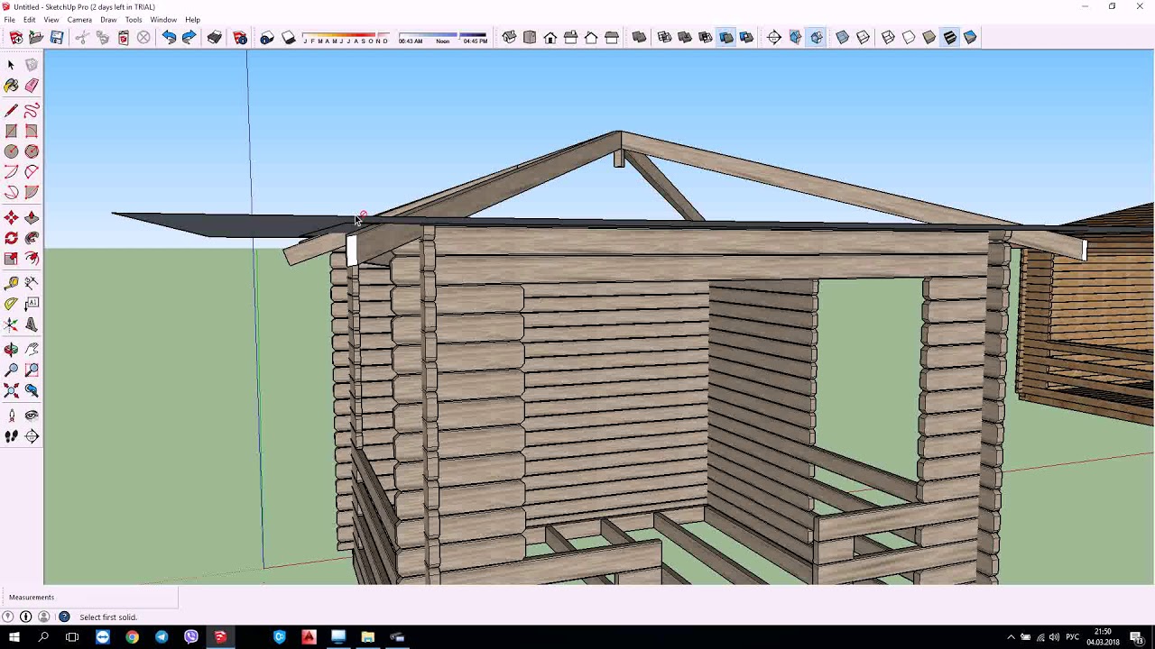 Sketchup проект беседки