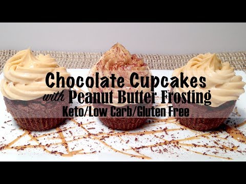 Chocolate Peanut Butter Cupcakes - Keto and Low Carb