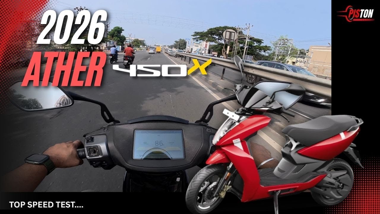 2026 Ather 450x | pov ride and top speed test