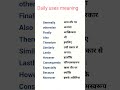 Daily uses meaning