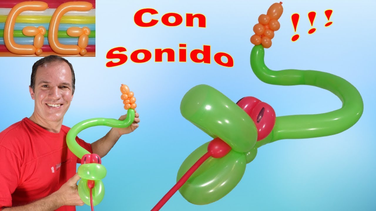 como hacer una serpiente o víbora con globos - globoflexia facil - figuras con globos