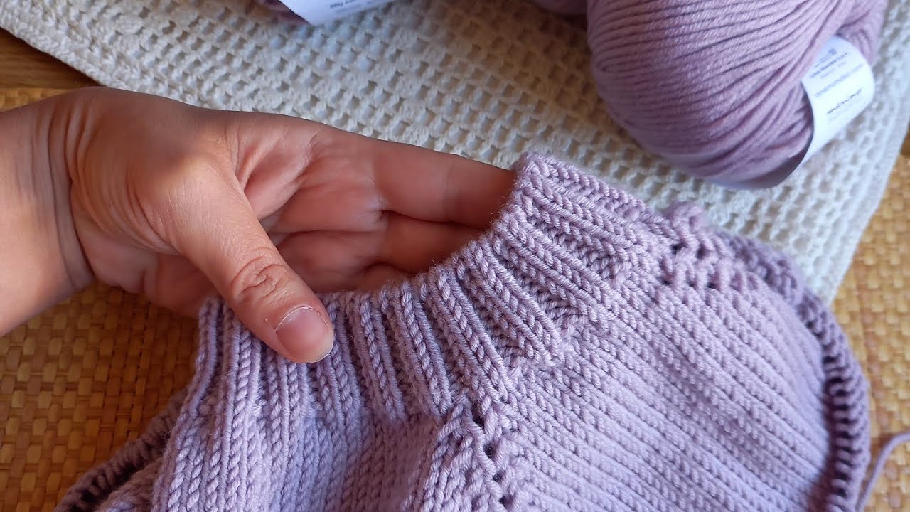 avvio tubolale con ferri circolari punto a coste 2X2/tutorial