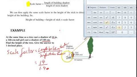 Shadow sticks and similar triangles