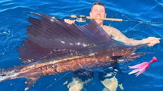 Catching the FASTEST Fish in the Sea on Fly Rod (Insane Battle)