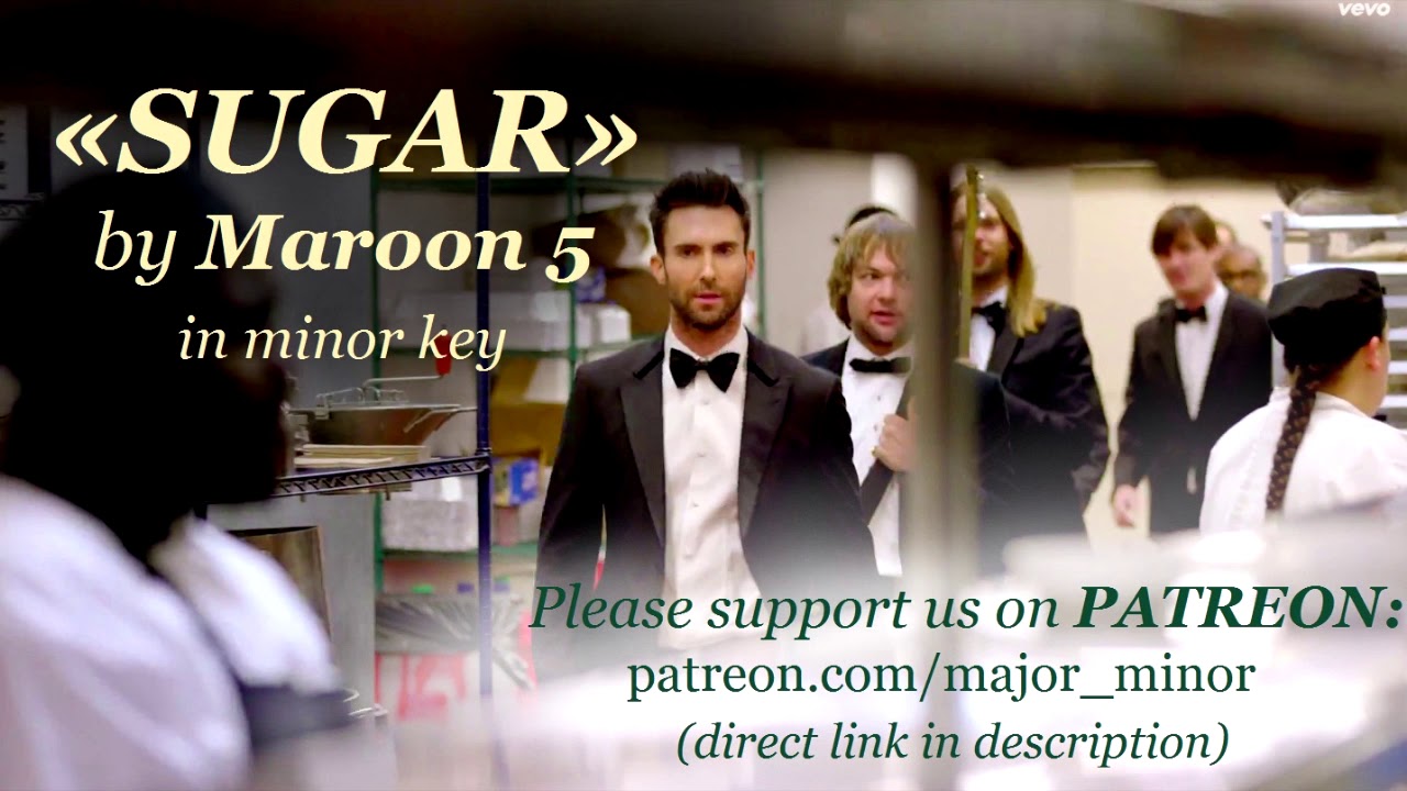 ⁣«SUGAR»  by Maroon 5 in minor key