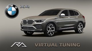 Virtual Tuning of BMW X4 2019 (Photoshop CC)