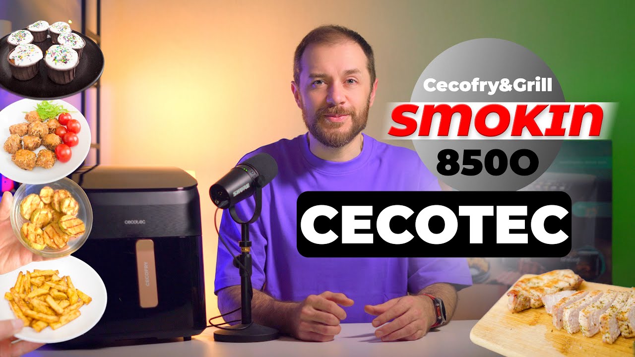 Мультипіч Cecotec Cecofry&Grill Smokin 8500 з копченням та дегідратацією - огляд та приклади страв!