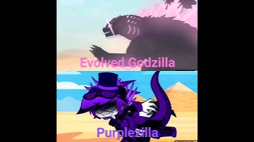 Godzilla X Kong The New Empire In 2 Minutes: Evolved Godzilla and Purplezilla(Gacha Club & Godzilla)